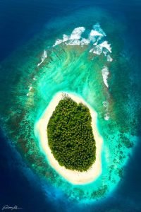 tropical aerial drone photography