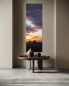 glass house mountains drone photo print